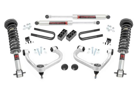 3 Inch Lift Kit Forged UCA M1/M1 Ford F-150 4WD (2021-2026) Rough Country