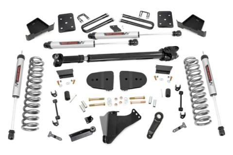 6 Inch Lift Kit Diesel No OVLD FR D/S V2 Ford F-250/F-350 Super Duty (23-25) Rough Country