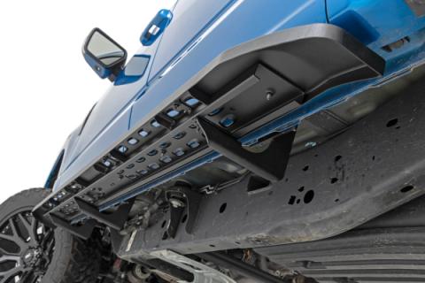RPT2 Running Board Crew Cab Black Ford F-150/Lightning/F-250/F-350/Raptor (15-26) Rough Country