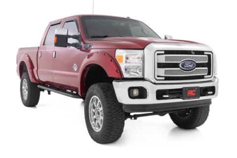 RPT2 Running Board Crew Cab Black Ford F-250/F-350 Super Duty (09-16) Rough Country