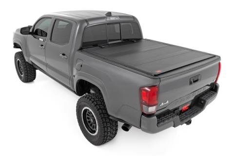 Hard Tri-Fold Flip Up Bed Cover 6 Foot Bed Toyota Tacoma 2WD/4WD (2016-2023) Rough Country