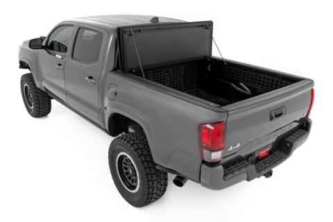 Hard Tri-Fold Flip Up Bed Cover 6 Foot Bed Toyota Tacoma 2WD/4WD (2016-2023) Rough Country