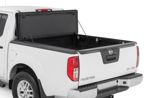 Hard Tri-Fold Flip Up Bed Cover 5 Foot Bed Nissan Frontier 2WD/4WD (05-21) Rough Country