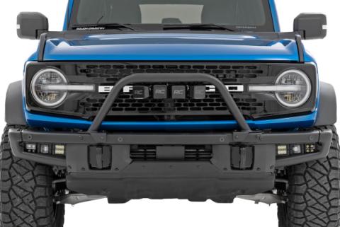 Safari Bar 3 Inch OSRAM (Quad) Wide OE Modular Steel Ford Bronco (21-25) Rough Country