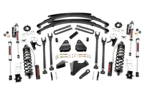 6 Inch Lift Kit Diesel 4 Link RR Spring C/O Vertex Ford F-250/F-350 Super Duty (05-07) Rough Country