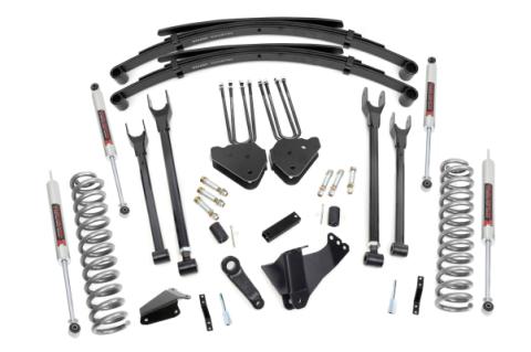 6 Inch Lift Kit Gas 4 Link M1 Leaf Springs Ford F-250/F-350 Super Duty (05-07) Rough Country