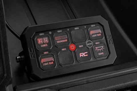 8 Gang Switch Panel Bluetooth RGB Backlit Buttons Multifunction Modes Rough Country