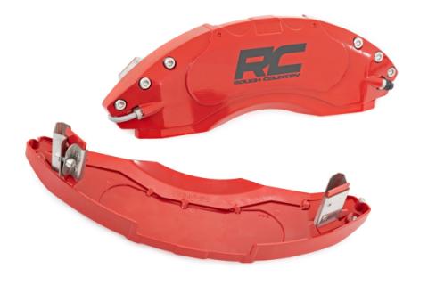Caliper Covers Rear Red Chevy/GMC Sierra 1500 (19-25)/Silverado 1500 (19-26) Rough Country