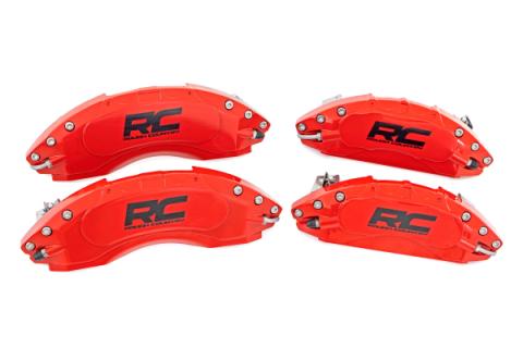Caliper Covers Front and Rear Red Silverado/Sierra 2500HD/3500HD (20-26) Rough Country