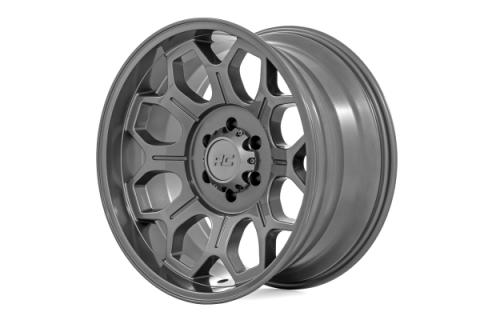 77 Series Wheel One-Piece Gunmetal Gray 20x10 6x135 -25mm Rough Country