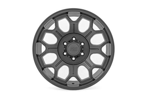 77 Series Wheel One-Piece Gunmetal Gray 20x10 6x135 -25mm Rough Country