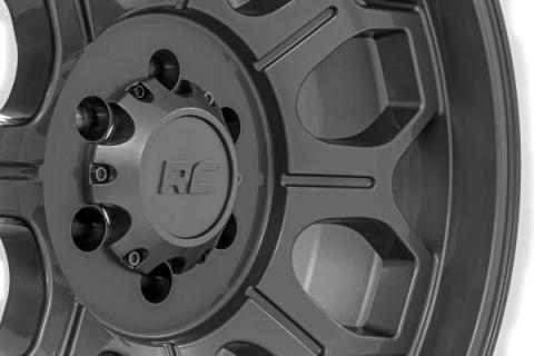 77 Series Wheel One-Piece Gunmetal Gray 20x10 6x135 -25mm Rough Country