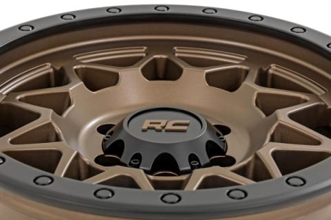 78 Series Wheel Simulated Beadlock Bronze/Black 18x9 5x5 0mm Rough Country