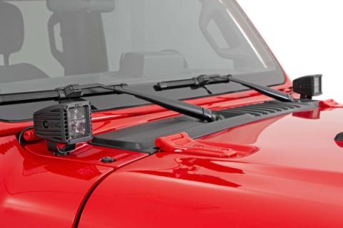 LED Light Kit Cowl Mount 2 Inch Spectrum Pair Jeep Gladiator JT/Wrangler JL (18-26) Rough Country