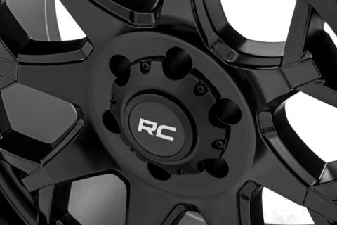 80 Series Wheel One-Piece Semi Gloss Black 20x9 6x135 0mm Rough Country