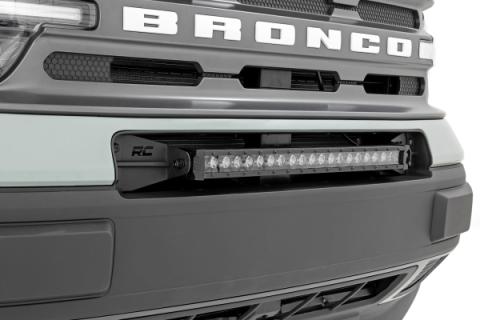 LED Light Kit Bumper Mount 20 Inch Spectrum Single Row Ford Bronco Sport (21-26) Rough Country