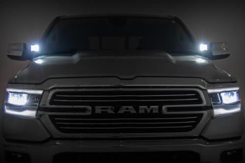LED Light Kit Ditch Mount 2 Inch Spectrum Pair Spot Ram 1500 (19-26) Rough Country