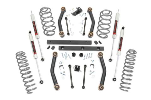 4 Inch Lift Kit M1 Jeep Wrangler TJ 4WD (1997-2002) Rough Country
