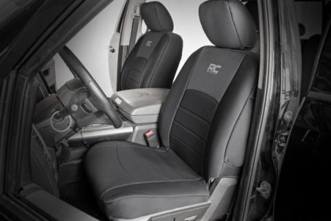 Seat Covers FR Bucket RR Full bench Ram 1500 (09-18)/2500 (11-18)/3500 (11-18) Rough Country