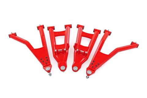 Red Aluminum Control Arms 2 Inch Forward Offset Polaris Ranger XP 1000 Rough Country
