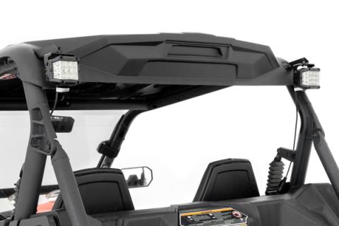 LED Light Kit Rear Mount 2 Inch Black Pair Spot Can-Am Maverick Sport 1000R Rough Country