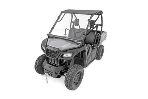 Full Windshield Scratch Resistant Honda Pioneer 520 Rough Country