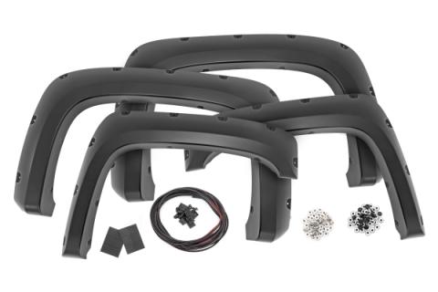 Pocket Fender Flares GAZ Summit White Chevy Silverado 1500/2500HD/3500HD (07-14) Rough Country