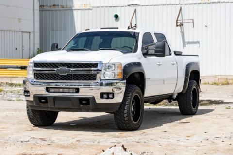 Pocket Fender Flares GAZ Summit White Chevy Silverado 1500/2500HD/3500HD (07-14) Rough Country