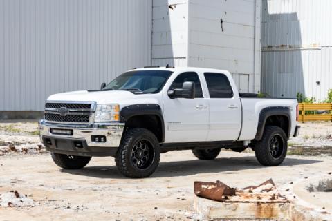 Pocket Fender Flares GAZ Summit White Chevy Silverado 1500/2500HD/3500HD (07-14) Rough Country
