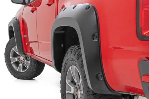 Pocket Fender Flares G9K Satin Steel Chevy Colorado 2WD/4WD (2015-2022) Rough Country