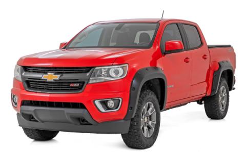 Pocket Fender Flares G9K Satin Steel Chevy Colorado 2WD/4WD (2015-2022) Rough Country