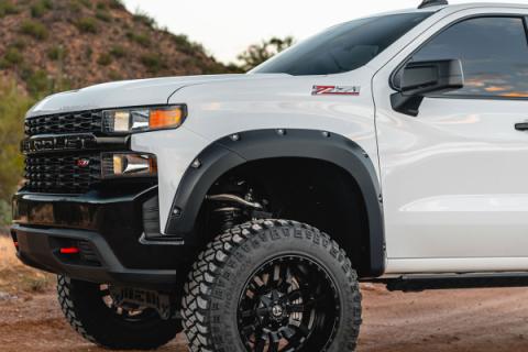 Pocket Fender Flares GXD Sterling Grey Metallic Chevy Silverado 1500 (19-21) Rough Country