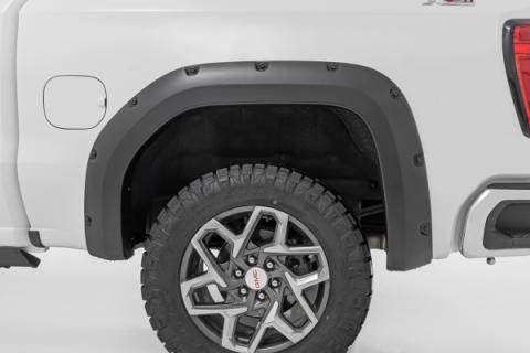 Pocket Fender Flares GAN Silver Ice Metallic GMC Sierra 1500 (19-26) Rough Country