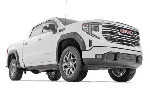 Pocket Fender Flares GAN Silver Ice Metallic GMC Sierra 1500 (19-26) Rough Country