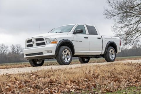 Pocket Fender Flares GW7 Bright White Ram 1500 2WD/4WD (2009-2018 &amp; Classic) Rough Country