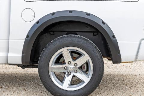 Pocket Fender Flares GW7 Bright White Ram 1500 2WD/4WD (2009-2018 &amp; Classic) Rough Country