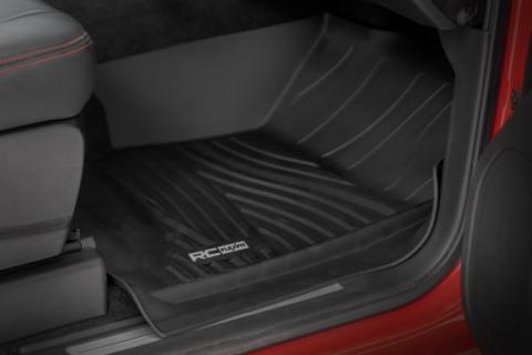 Flex-Fit Floor Mats FR &amp; RR FR Bucket Crew Silverado/Sierra 1500/2500HD/3500HD 2WD/4WD Rough Country
