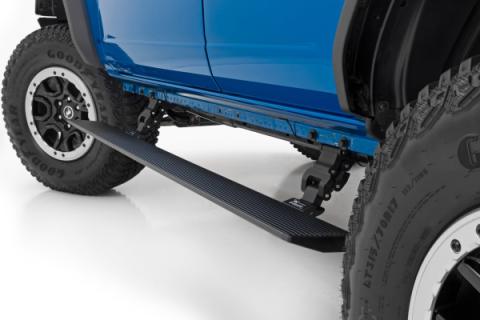 Power Running Boards Dual Electric Motor 4 Door Ford Bronco 4WD (21-25) Rough Country