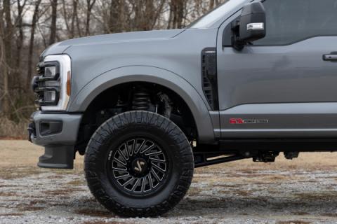 Sport Fender Flares JS Iconic Silver Ford F-250/F-350 Super Duty (23-26) Rough Country