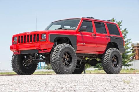 Jeep Front Upper and Lower Quarter Panel Armor 97-01 Cherokee XJ Rough Country