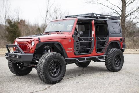 Jeep Rear Steel Tube Doors 07-18 Wrangler JK Rough Country