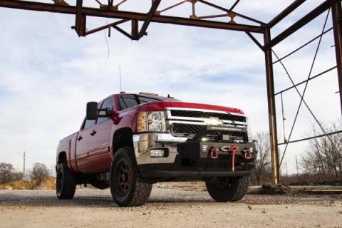 EXO Winch Mount System 11-19 Chevrolet Silverado 2500/3500 Rough Country