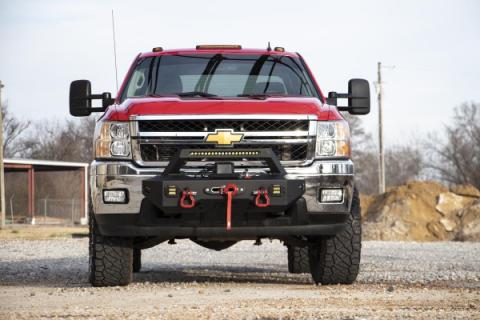 EXO Winch Mount System 11-19 Chevrolet Silverado 2500/3500 Rough Country