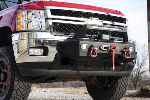 EXO Winch Mount System 11-19 Chevrolet Silverado 2500/3500 Rough Country