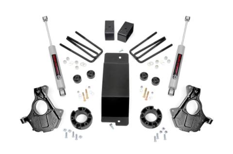 3.5 Inch Suspension Lift Knuckle Kit 14-18 Silverado/Sierra 1500 4WD Aluminum &amp; Stamped Steel Rough Country