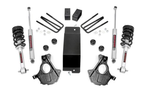 3.5 Inch Suspension Lift Knuckle Kit w/Struts 14-18 Silverado/Sierra 1500 4WD Aluminum &amp; Stamped Steel Rough Country