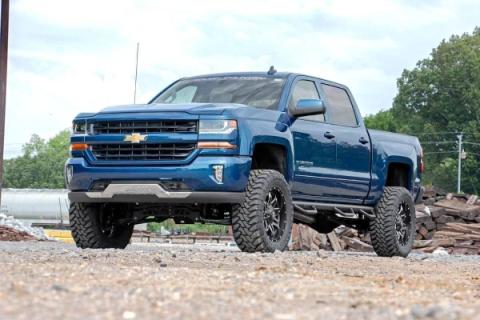 7 Inch Suspension Lift Kit Vertex Cast Aluminum or Stamped Steel 14-18 Silverado/Sierra 1500 2WD