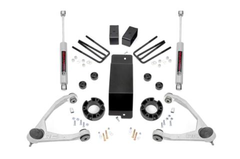 3.5 Inch Suspension Lift Kit w/Forged Upper Control Arms 07-16 Silverado/Sierra 1500 4WD Rough Country