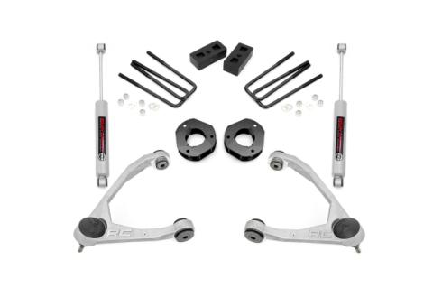3.5 Inch Suspension Lift Kit 07-16 Silverado/Sierra 1500 2WD Rough Country