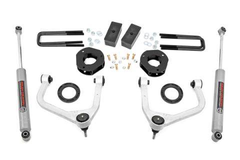 3.5 Inch Suspension Lift Kit w/Forged Upper Control Arms 19-20 GMC Silverado/Sierra 1500 4WD/2WD Rough Country